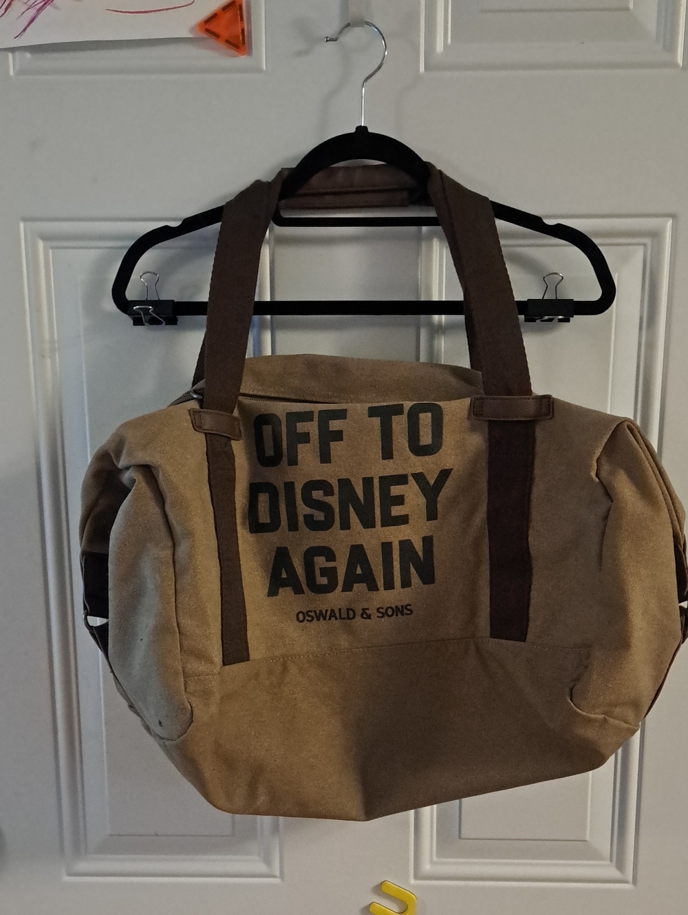 Osward & Sons "Off To Disney Again Duffle"
